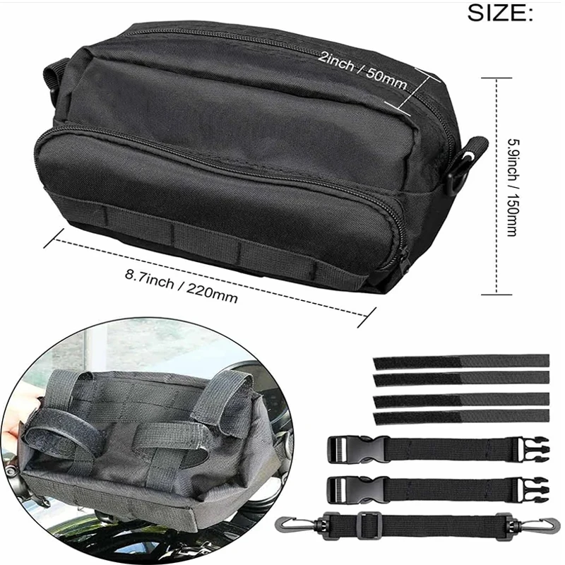 Motorcycle Gear Backpack - حقيبة تخزين أمامية للدراجة النارية ،