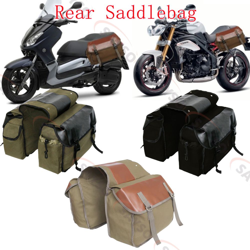قماش الجلود الخلفية السرج دراج - مراجعة Motorcycle Gear Backpack وسعره