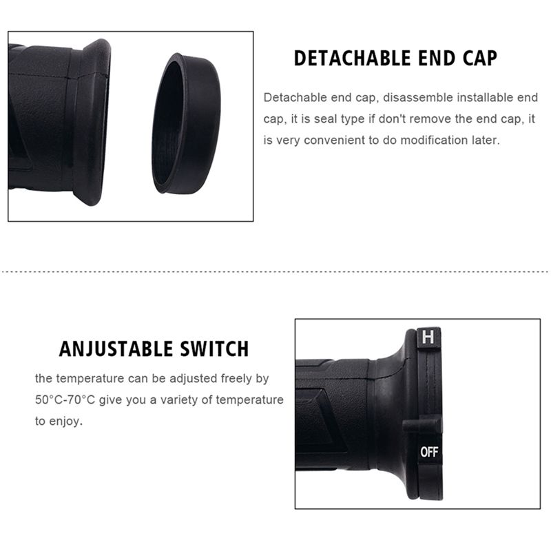 مقابض دراجات نارية شتوية احترا - مراجعة Handlebar Grip Heated وسعره