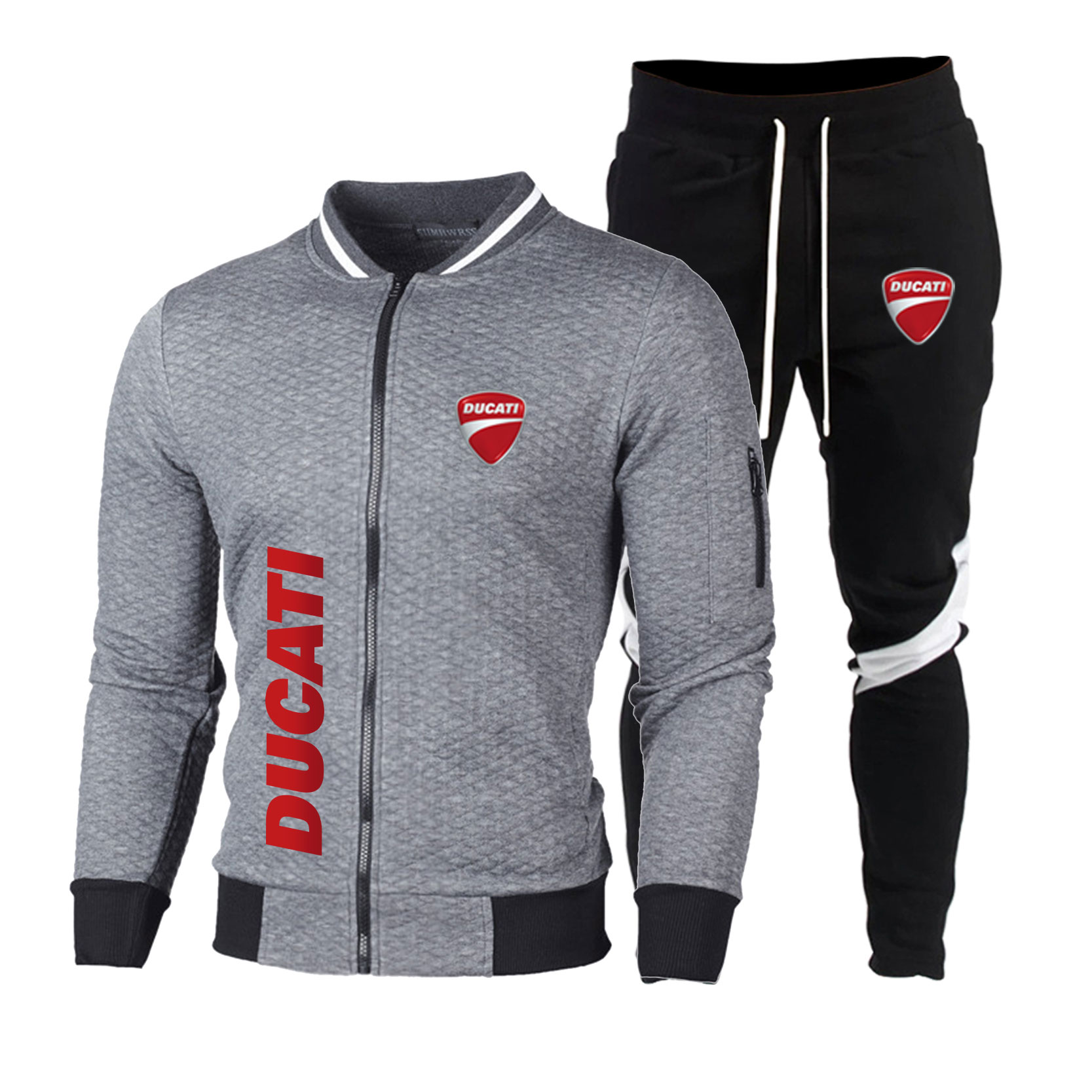 طقم رجالي مكون من سترة بيسبول  - مراجعة Motorcycle Gear Mens وسعره