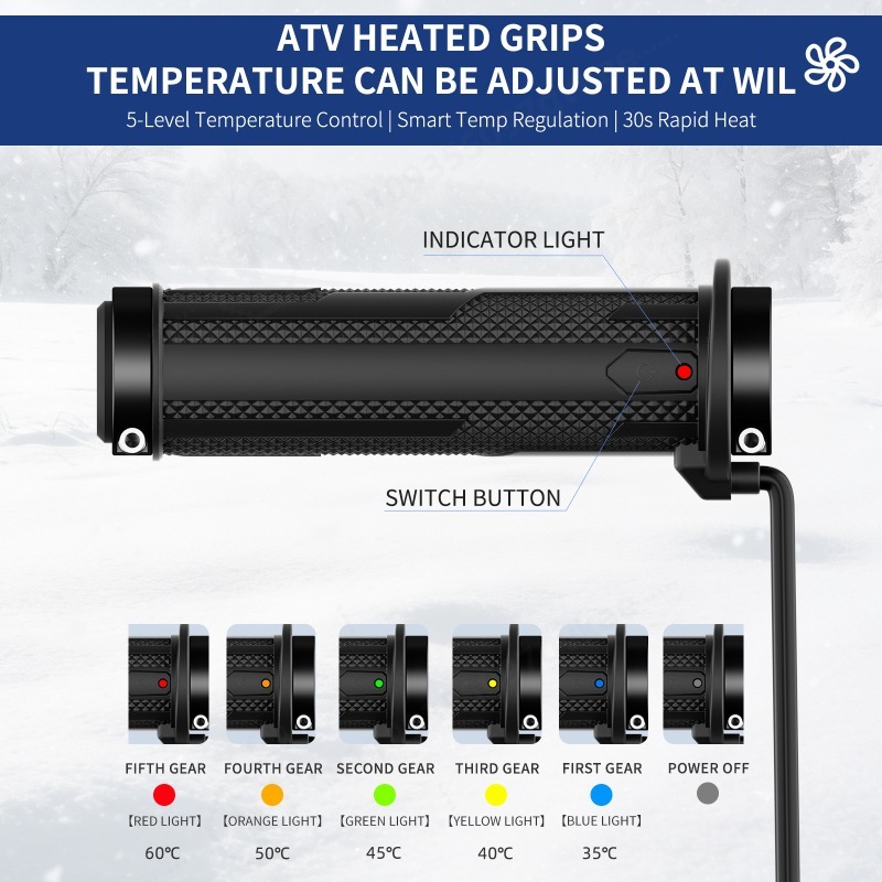 مقابض يد مدفأة A3 ATV من الجيل - مراجعة Handlebar Grip Heated وسعره